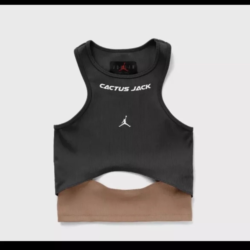 Travis Scott Cactus Jack  x Jordan Women Tank  Dark Smoke Grey, size Med Rare